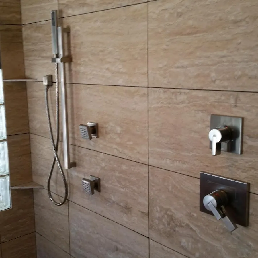 Shower fixture installation for Water Heater Replacement in Lathrop